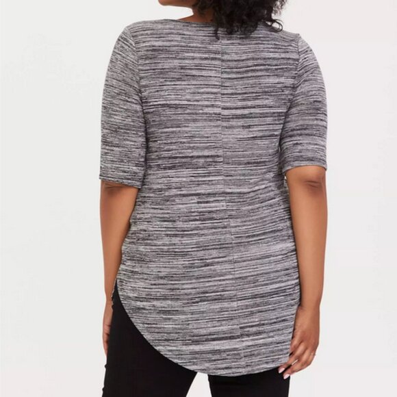 Torrid size 2 Gray Super Soft Plush Tunic Tee - Picture 3 of 8